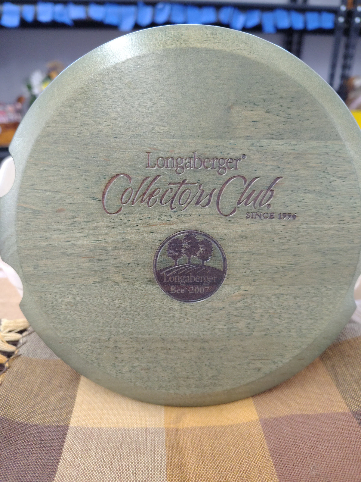 Longaberger Bee 2007 collectors club member lid