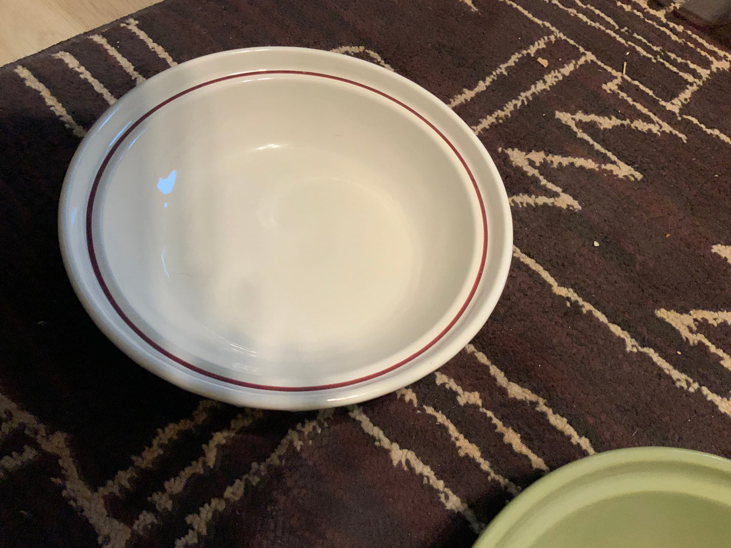 Longaberger traditional red 6 inch pie plate