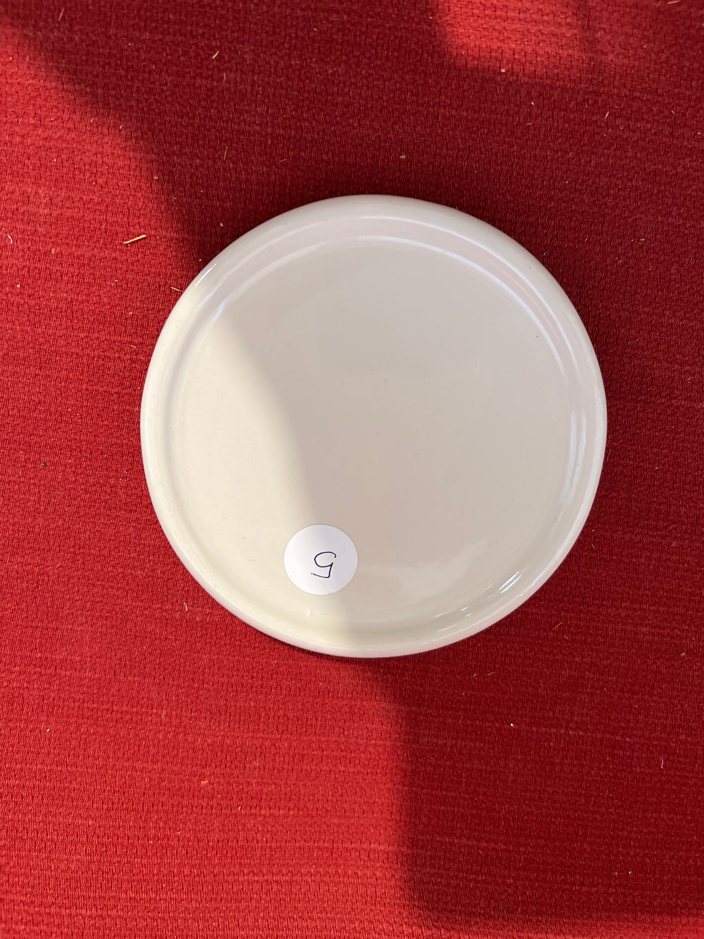 Longaberger ivory lid/ coaster