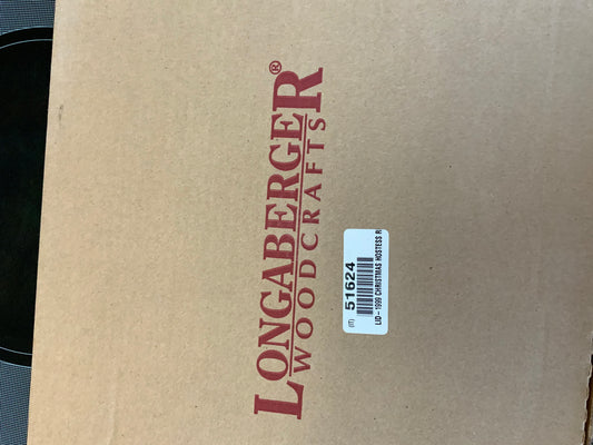 Longaberger 1999 hostess Christmas - red knob lid