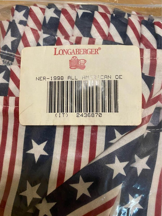 Longaberger 1998 All american over the edge liner in all american Print