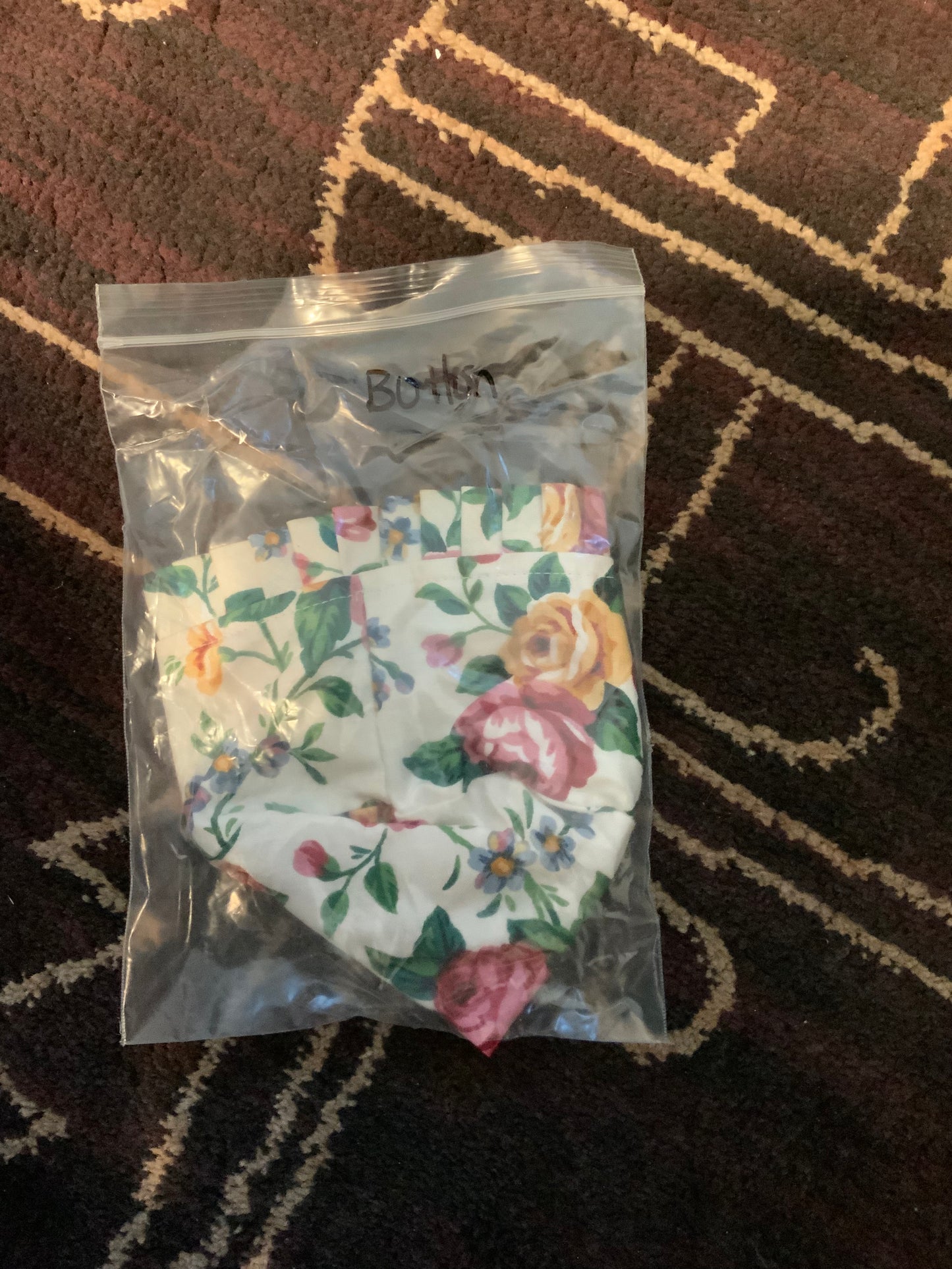 Longaberger button liner in garden splendor