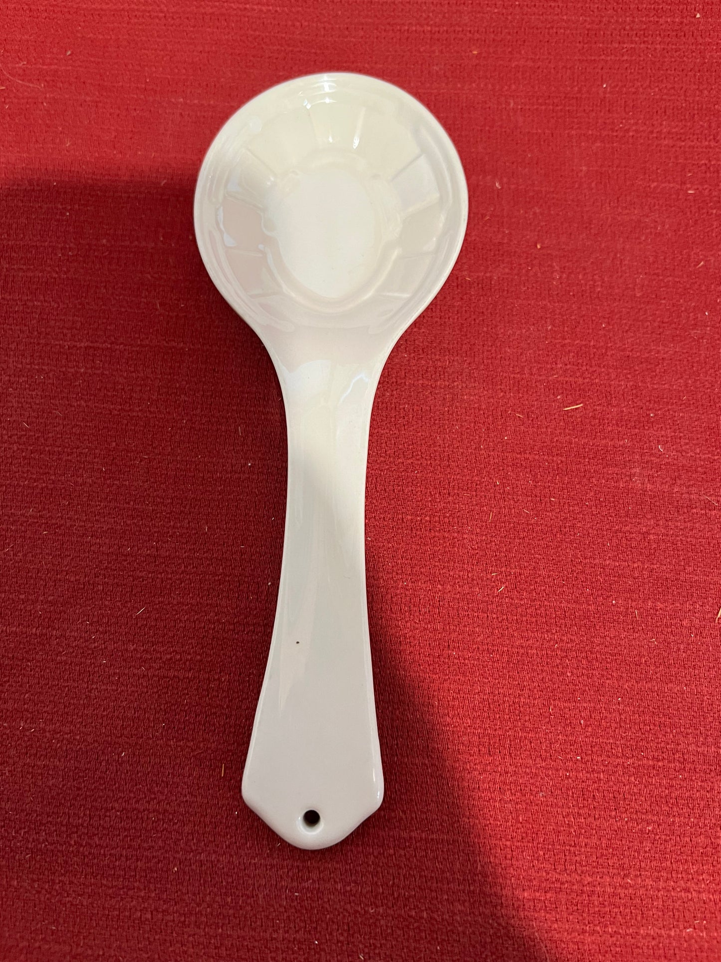 Longaberger ivory spoon rest