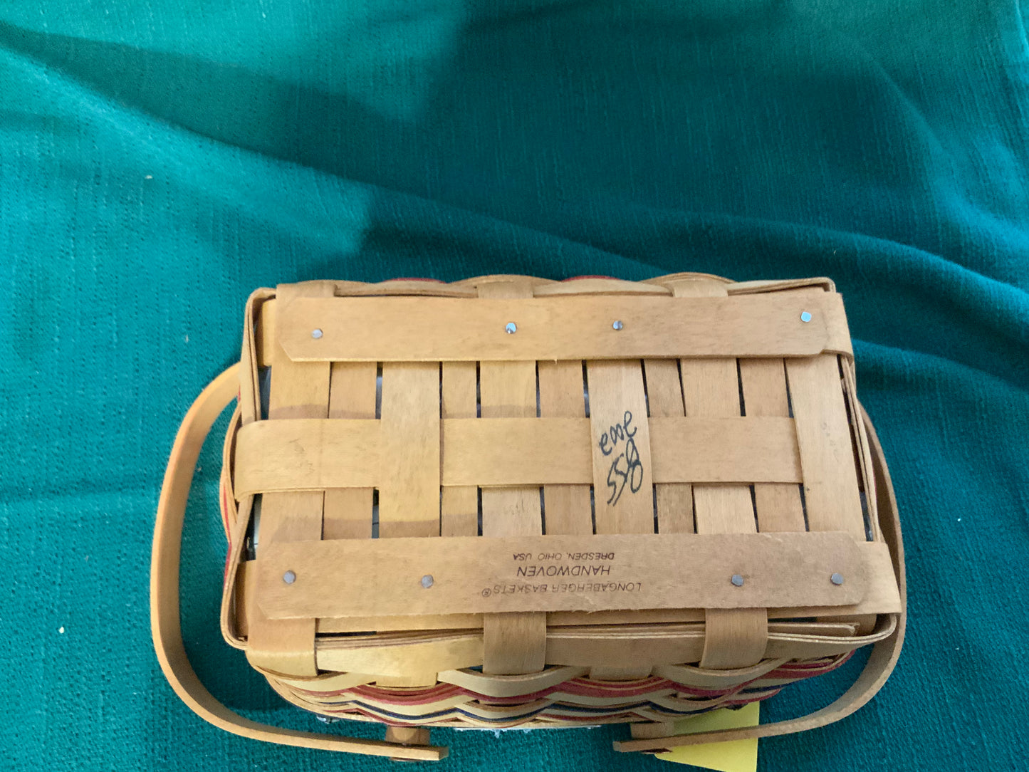 Longaberger 2002 bee basket with protector