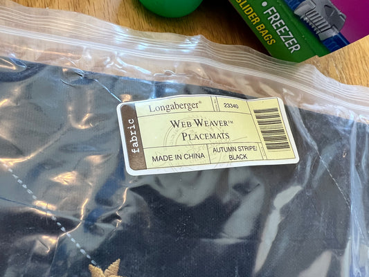 Longaberger web weaver placemats