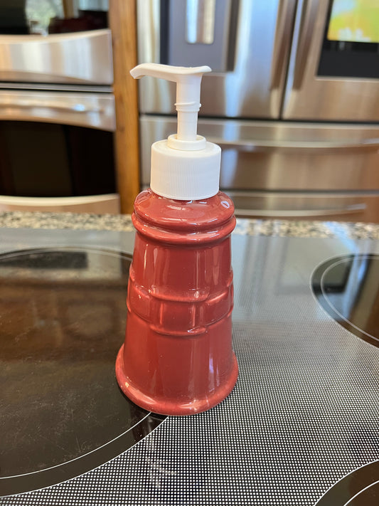 Longaberger paprika soap dispenser