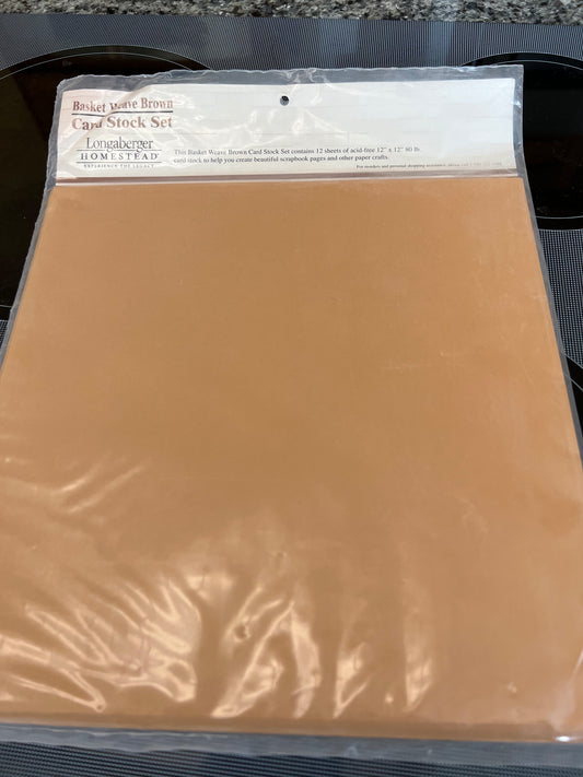 Longaberger card stock 12 sheets