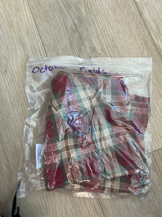 Longaberger October fields liner in orchard park plaid