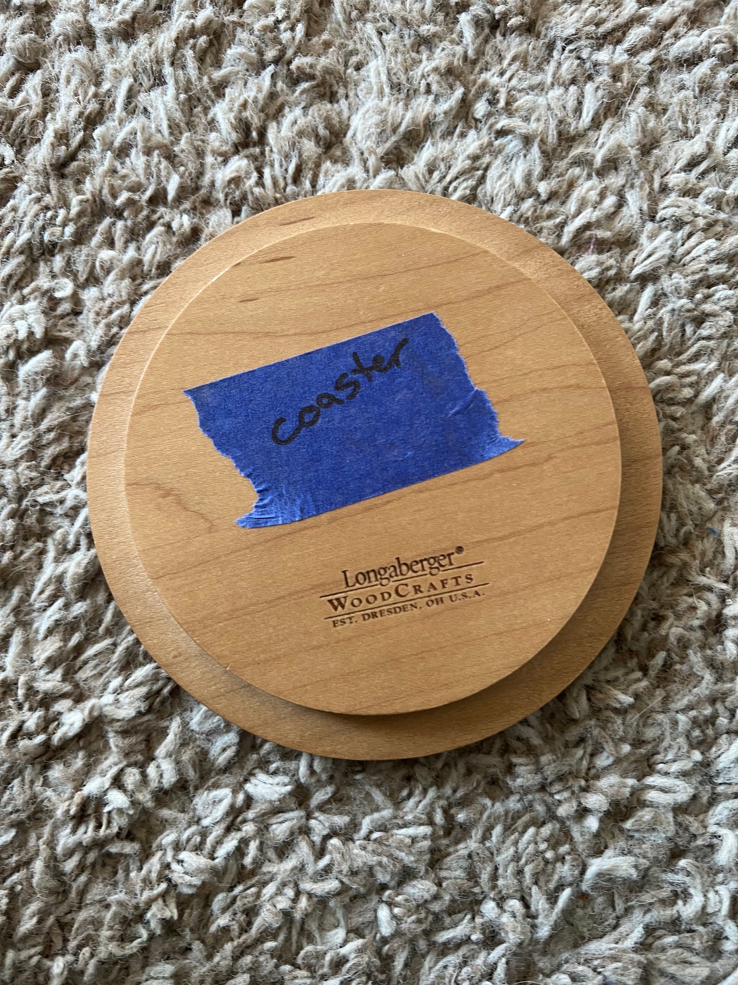 Longaberger American craft coaster lid