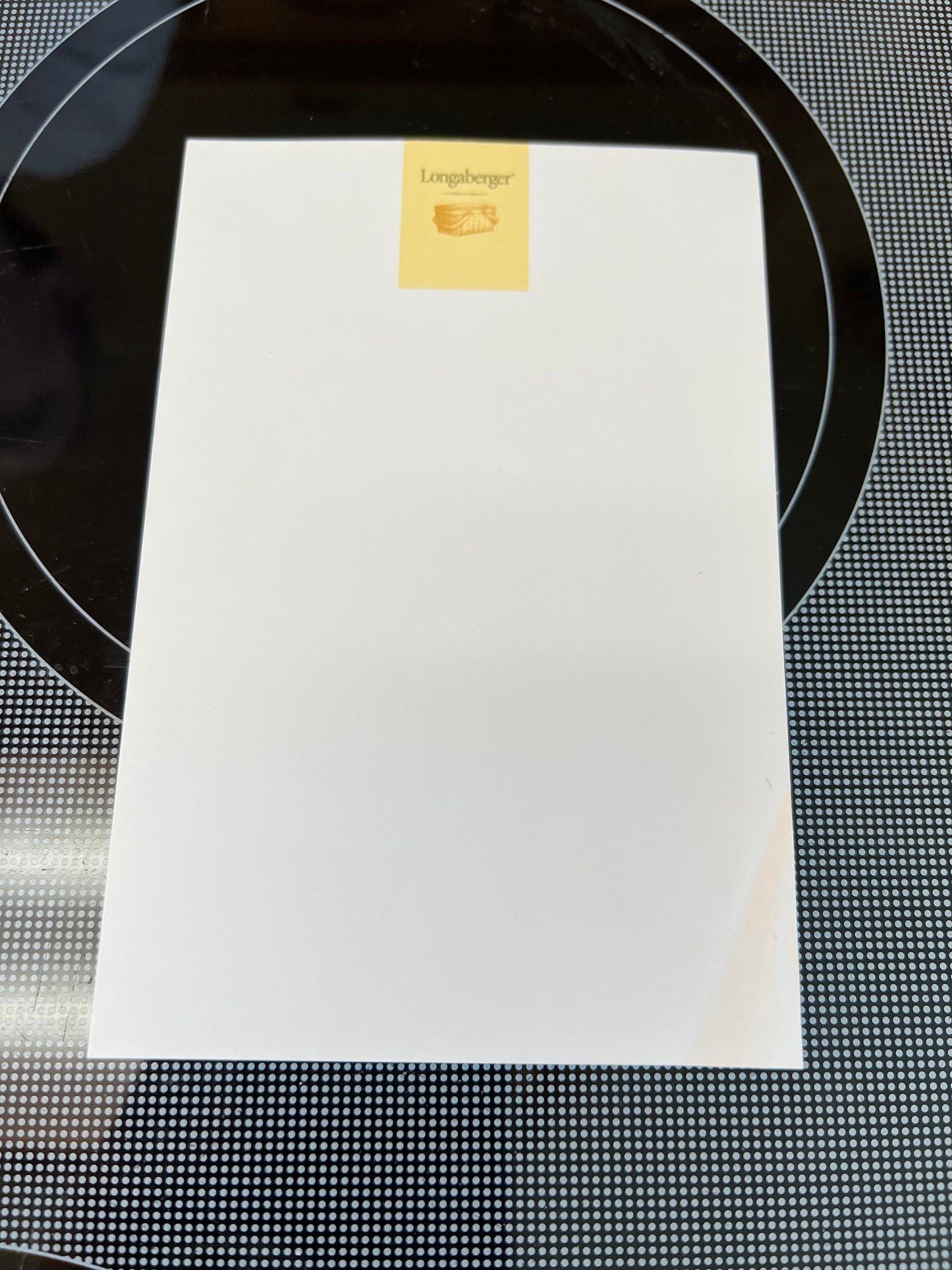 Longaberger single notepad