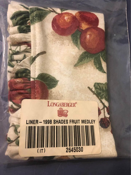 Longaberger 1998 shades liner in Fruit Medley